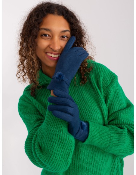 Rękawiczki-AT-RK-23904.27-ciemny niebieski