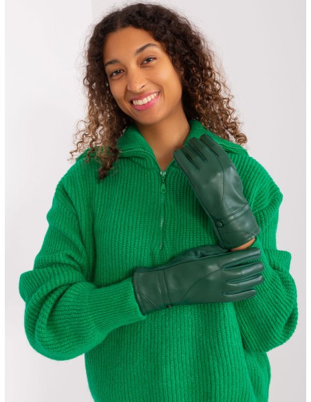 Rękawiczki-AT-RK-239802.28-ciemny zielony