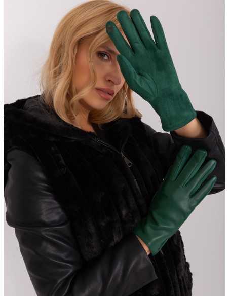 Rękawiczki-AT-RK-239501A.16-ciemny zielony