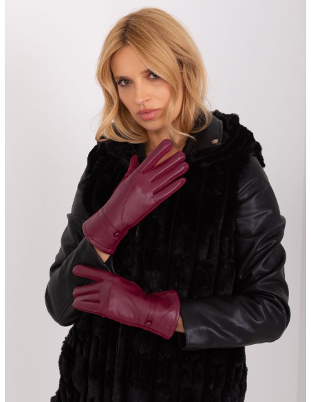 Rękawiczki-AT-RK-239802.28-bordowy