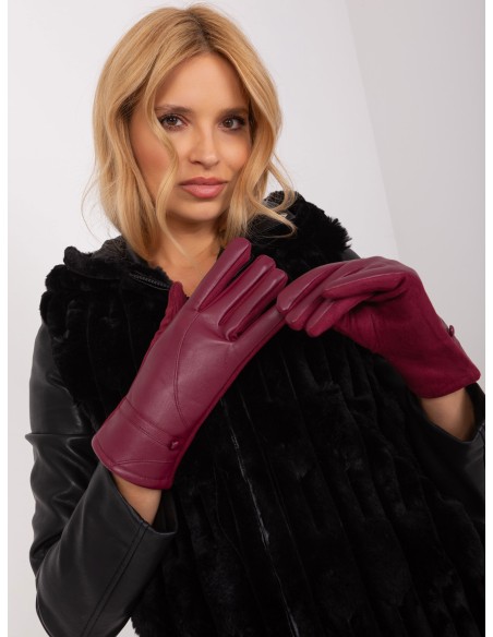 Rękawiczki-AT-RK-239802.28-bordowy