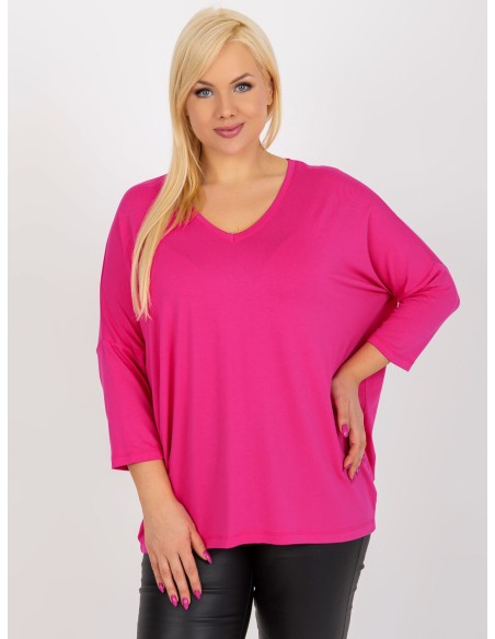 Bluzka-RV-BZ-5745.18-ciemny różowy