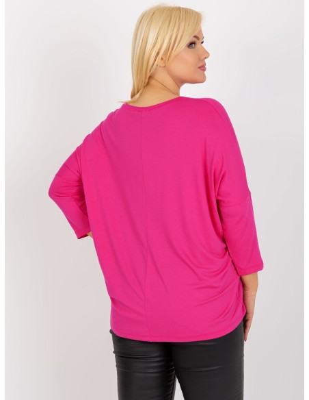 Bluzka-RV-BZ-5745.18-ciemny różowy