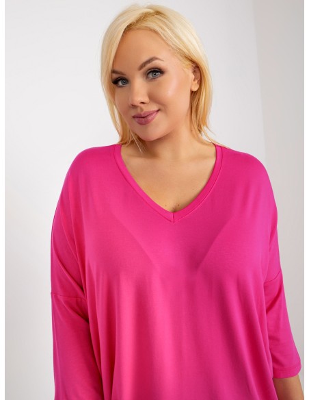 Bluzka-RV-BZ-5745.18-ciemny różowy