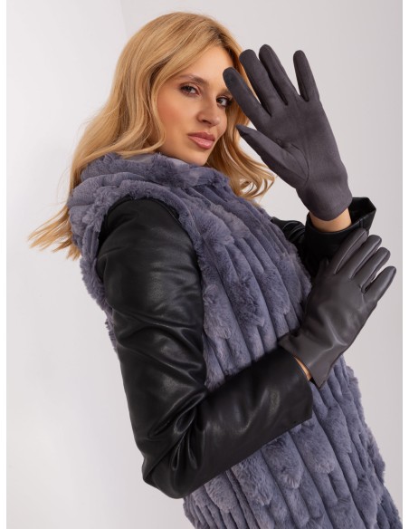 Rękawiczki-AT-RK-239501A.16-ciemny szary