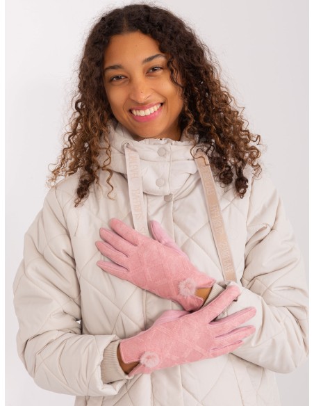 Rękawiczki-AT-RK-239506.98-jasny różowy