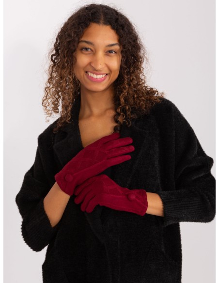 Rękawiczki-AT-RK-239501.10-bordowy