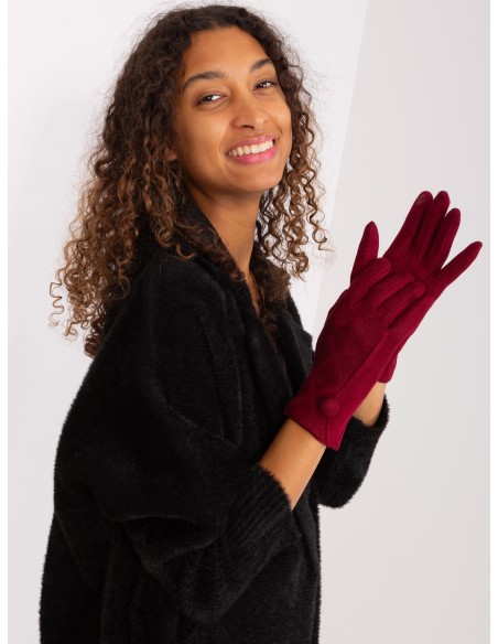 Rękawiczki-AT-RK-239501.10-bordowy