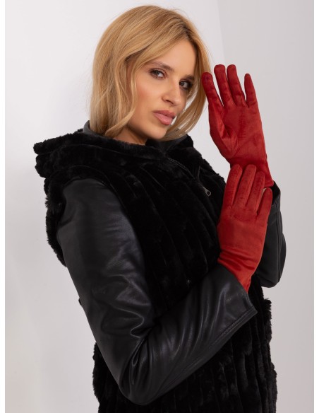 Rękawiczki-AT-RK-2370.96-ciemny pomarańczowy