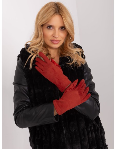 Rękawiczki-AT-RK-2370.96-ciemny pomarańczowy