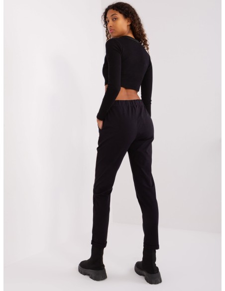 Spodnie dresowe-RV-DR-9260.61-czarny