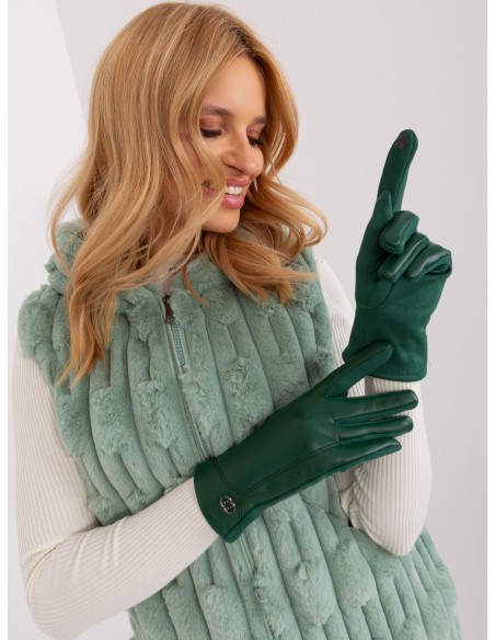 Rękawiczki-AT-RK-239801.11-ciemny zielony
