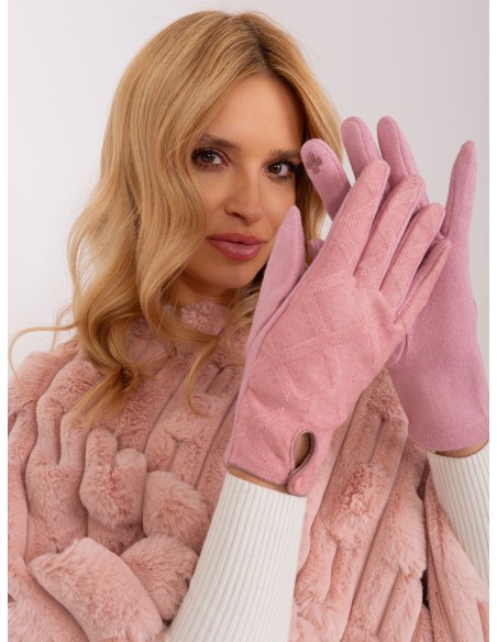 Rękawiczki-AT-RK-239502.77-jasny różowy