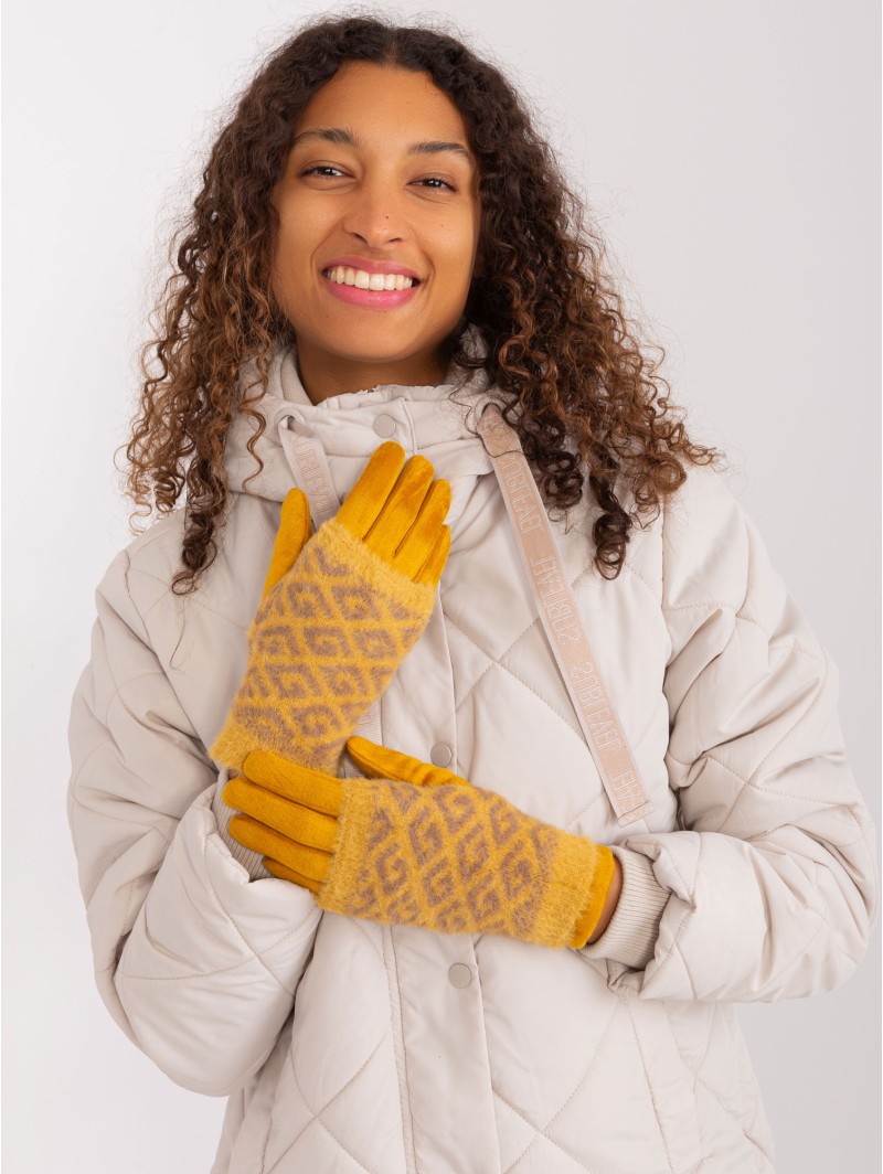 Rękawiczki-AT-RK-2310.88-ciemny żółty