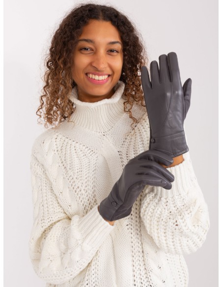 Rękawiczki-AT-RK-239802.28-ciemny szary