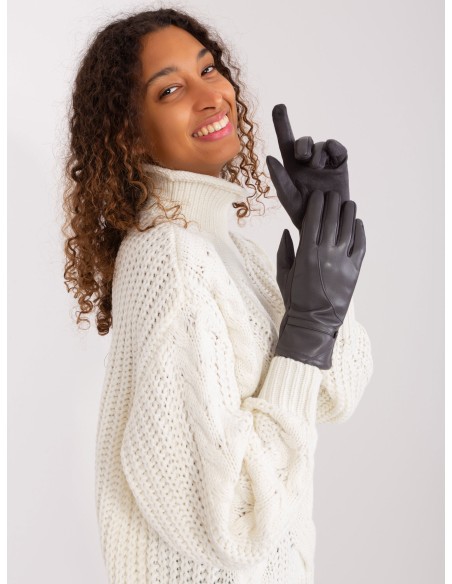 Rękawiczki-AT-RK-239802.28-ciemny szary