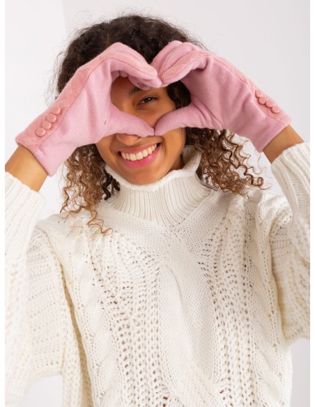 Rękawiczki-AT-RK-239302.10X-jasny różowy