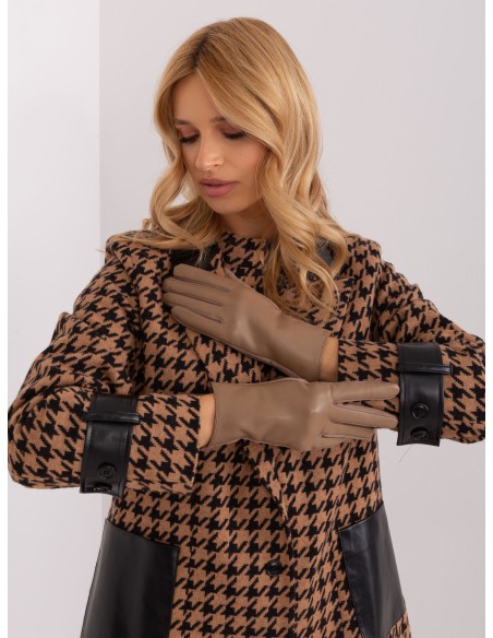 Rękawiczki-AT-RK-239501A.16-ciemny bezowy