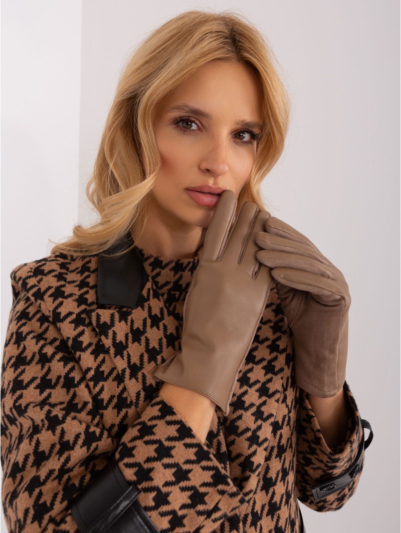 Rękawiczki-AT-RK-239501A.16-ciemny bezowy