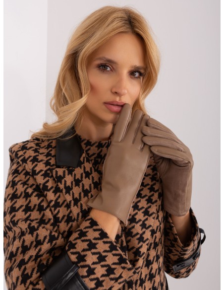 Rękawiczki-AT-RK-239501A.16-ciemny bezowy