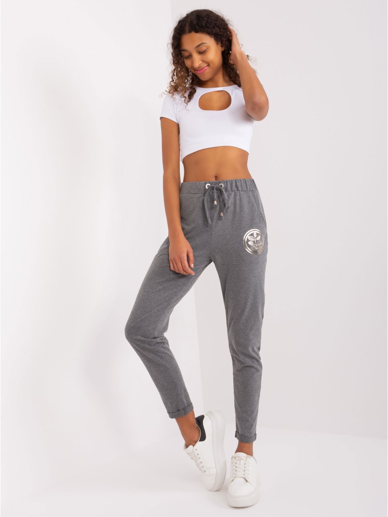 Spodnie dresowe-RV-DR-9260.61-ciemny szary Spodnie dresowe-RV-DR-9260.61-ciemny szary