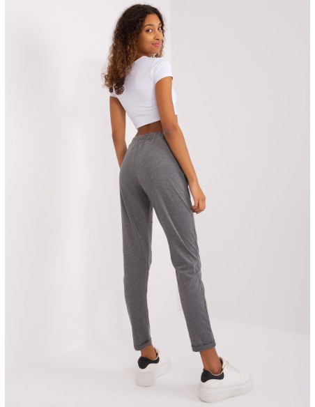 Spodnie dresowe-RV-DR-9260.61-ciemny szary