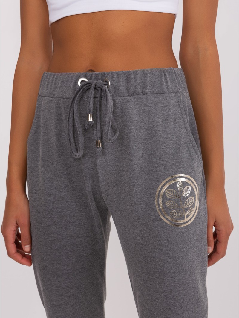 Spodnie dresowe-RV-DR-9260.61-ciemny szary Spodnie dresowe-RV-DR-9260.61-ciemny szary