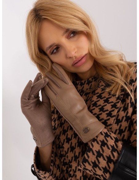 Rękawiczki-AT-RK-239801.11-ciemny bezowy