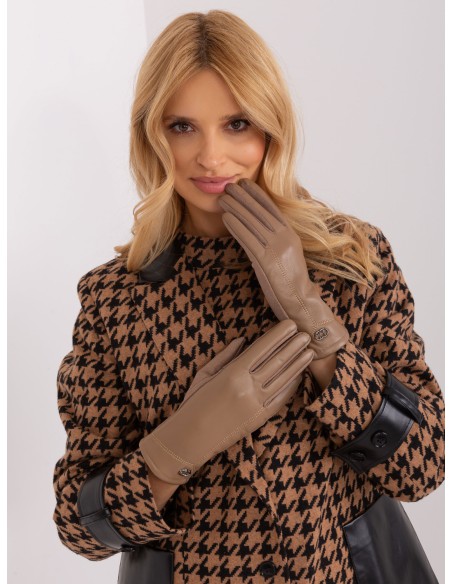 Rękawiczki-AT-RK-239801.11-ciemny bezowy