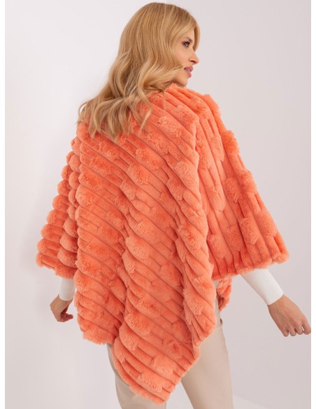 Poncho-AT-PN-2347.16-pomarańczowy