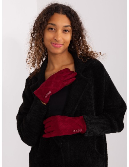 Rękawiczki-AT-RK-239302.10X-bordowy