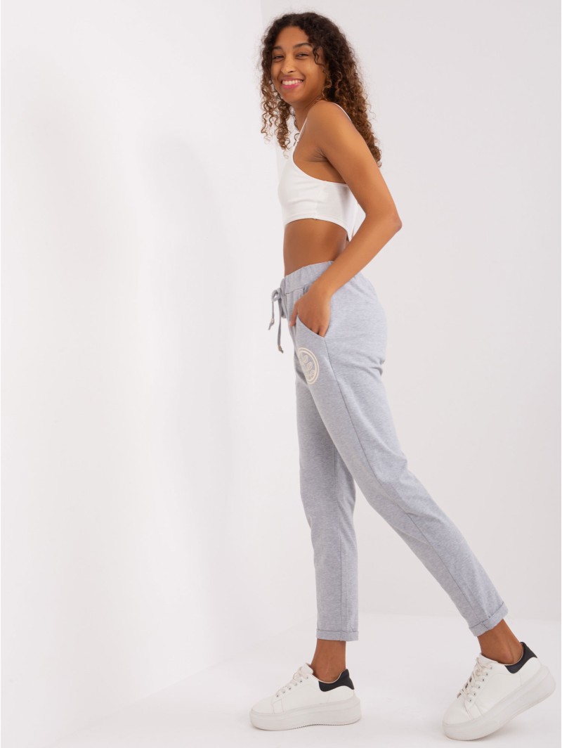 Spodnie dresowe-RV-DR-9260.61-szary Spodnie dresowe-RV-DR-9260.61-szary