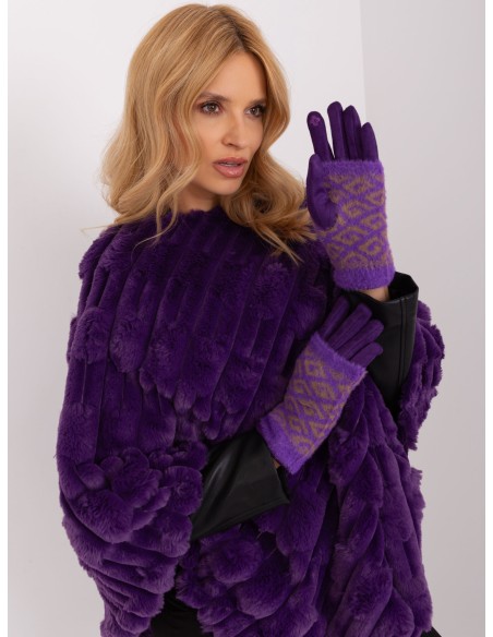 Rękawiczki-AT-RK-2310.91-ciemny fioletowy