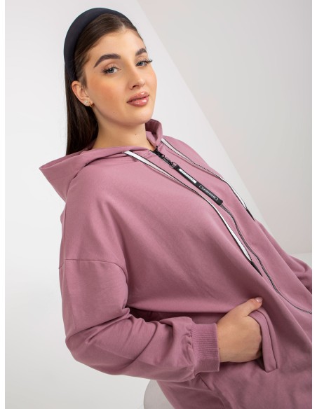 Megztinis tamsiai rožinis