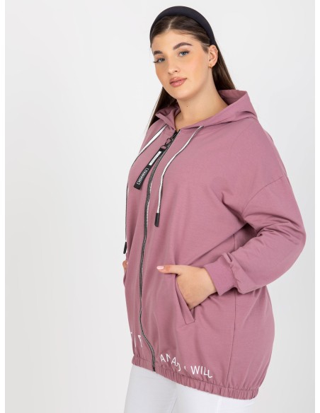 Megztinis tamsiai rožinis