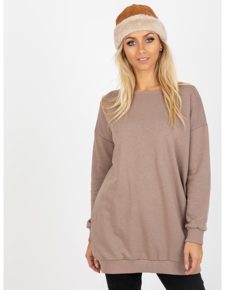 Megztinis tamsiai smėlio spalvos