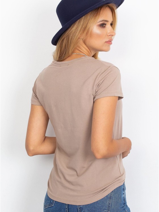 T-shirt-RV-TS-4623.80P-ciemny bezowy 2