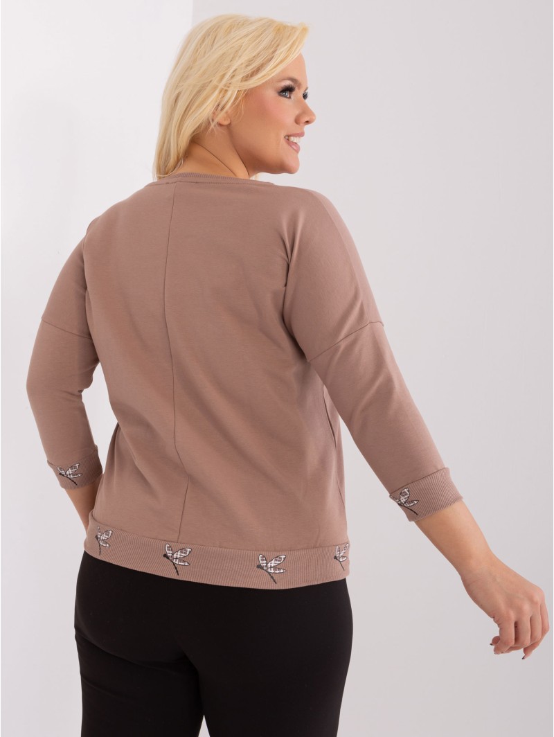 Bluzka-RV-BZ-9135.47-ciemny bezowy Bluzka-RV-BZ-9135.47-ciemny bezowy