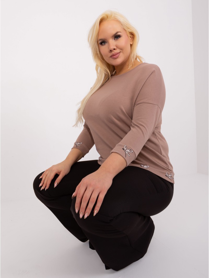 Bluzka-RV-BZ-9135.47-ciemny bezowy Bluzka-RV-BZ-9135.47-ciemny bezowy