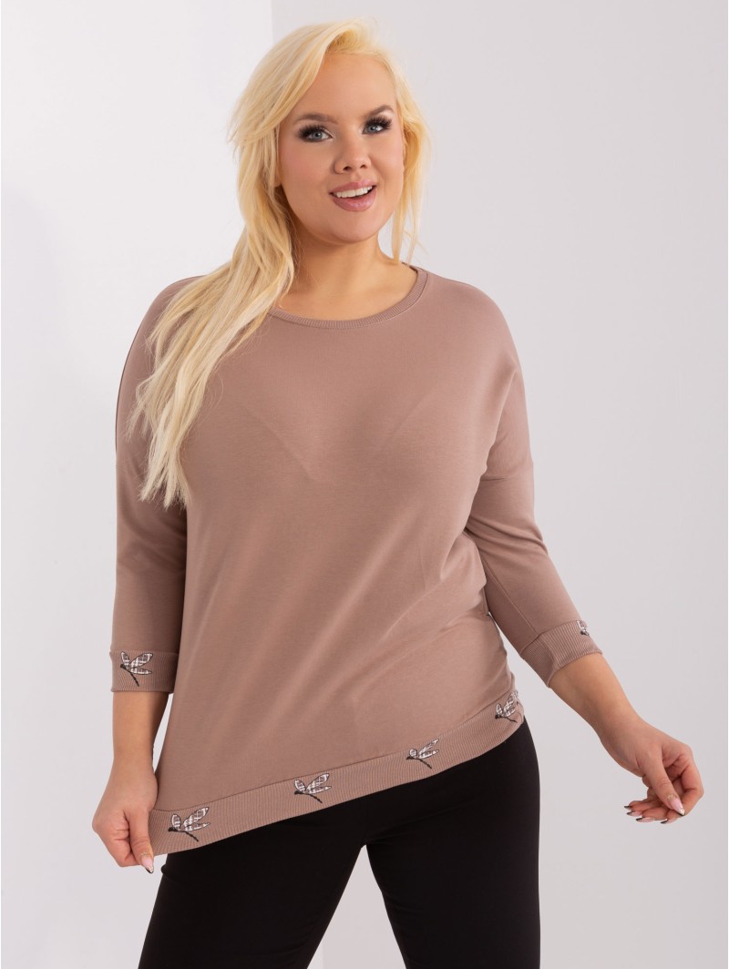 Bluzka-RV-BZ-9135.47-ciemny bezowy Bluzka-RV-BZ-9135.47-ciemny bezowy