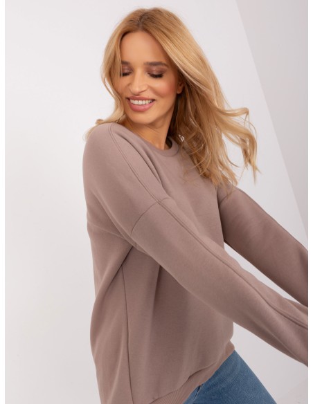 Megztinis tamsiai smėlio spalvos