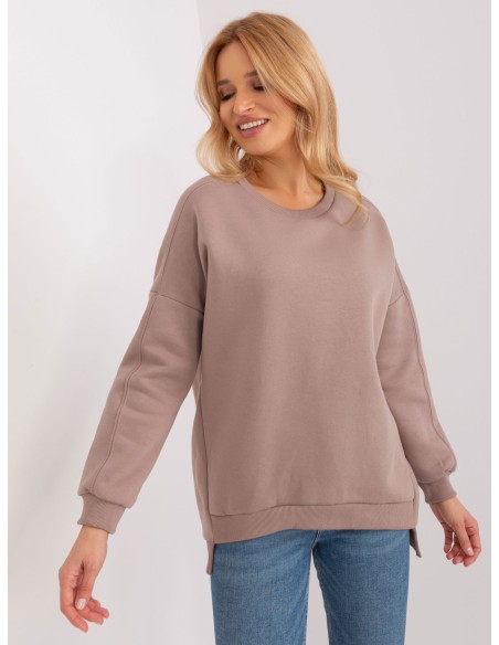 Megztinis tamsiai smėlio spalvos