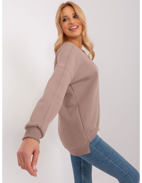 Megztinis tamsiai smėlio spalvos