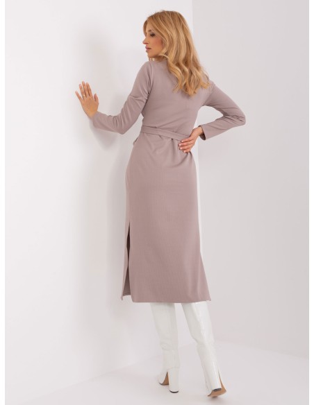 Sukienka-LK-SK-509456.99-ciemny bezowy