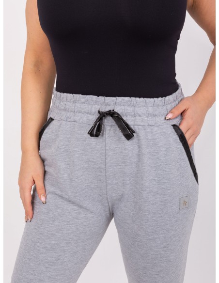 Spodnie dresowe-RV-DR-6736.58-szary