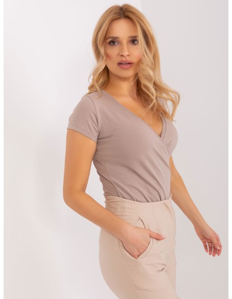 T-shirt-RV-TS-5636.18-ciemny bezowy