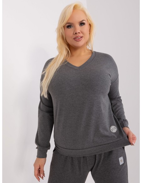 Bluzka-RV-BZ-9259.97-ciemny szary