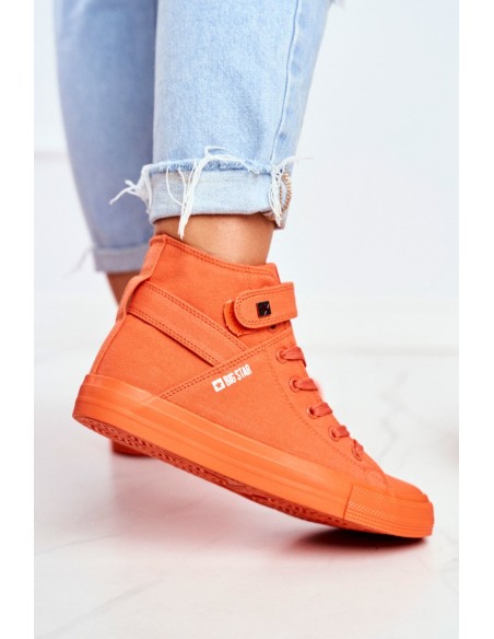 Women's High Sneakers Big Star FF274583 Orange