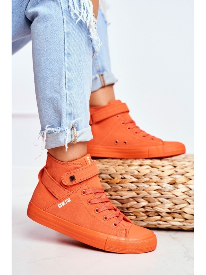 Women's High Sneakers Big Star FF274583 Orange