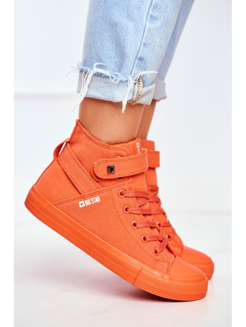 Women's High Sneakers Big Star FF274583 Orange
